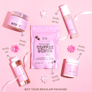 Cocoa & Shea Not Your Regular Collection – Coffee, Vanilla & Citrus Dessert Scented Body Care Made in Kuwait