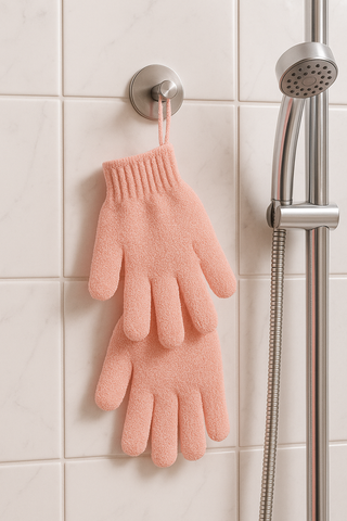 Pink Exfoliating Glove (Pair)
